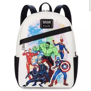 Disney Parks Avengers Marvel Loungefly Artist Series Mini Backpack